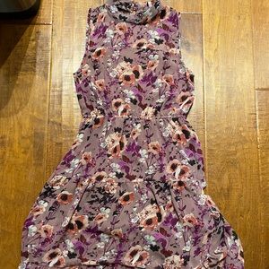 Lulu’s Purple Floral Midi Dress!